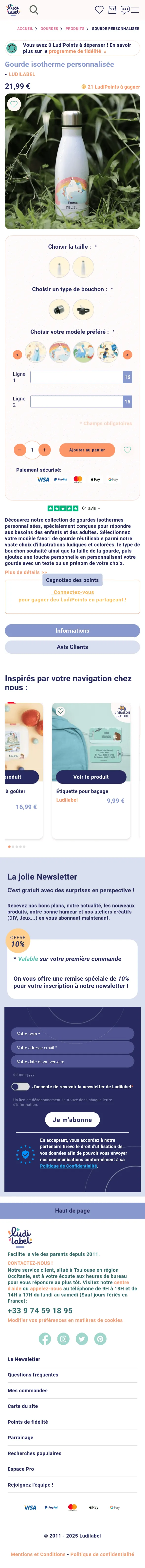 Aperçu du site Ludilabel sur mobile