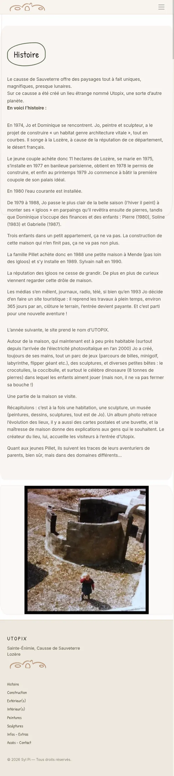 Aperçu du site Utopix sur mobile