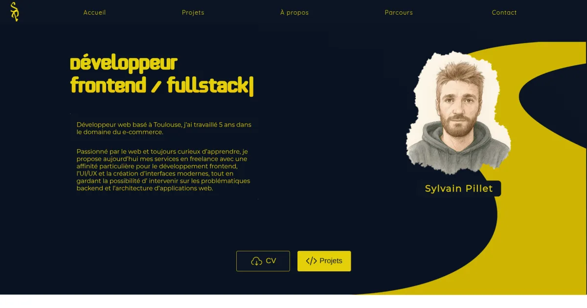Aperçu du site Portfolio