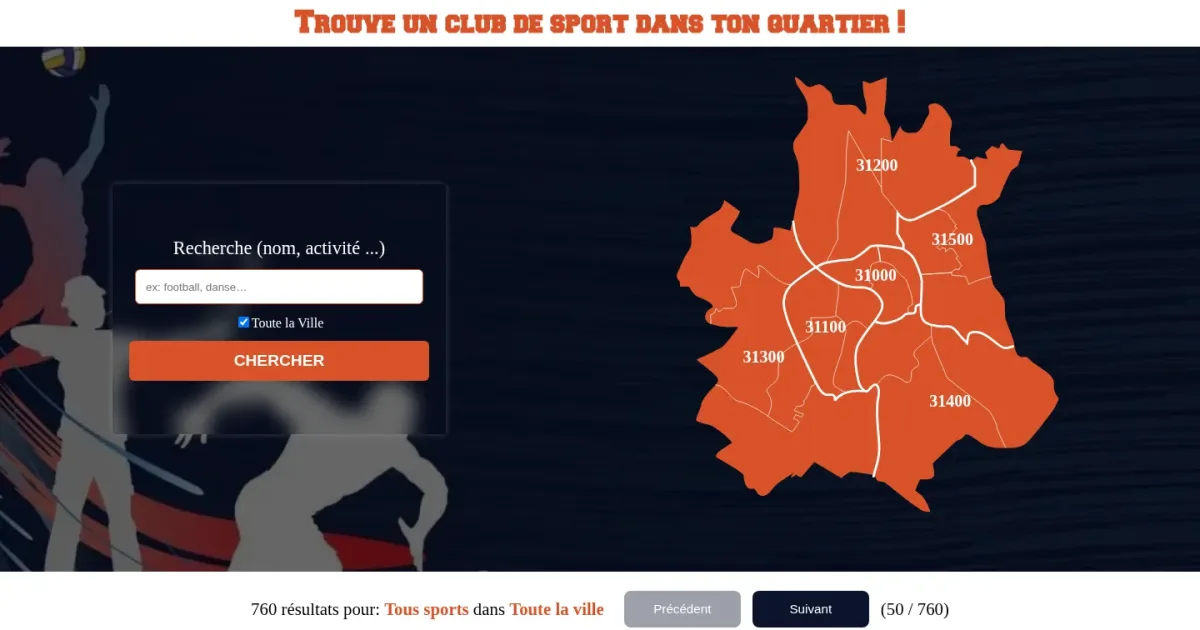 Aperçu du site Toulouse Sport Club