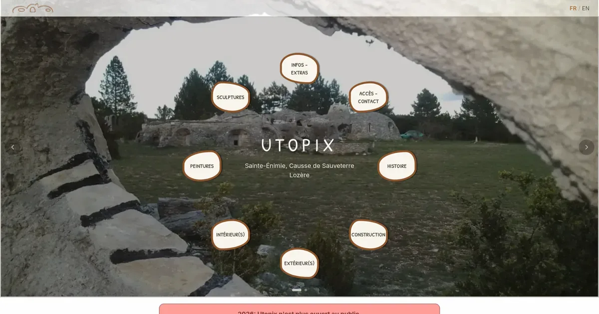 Aperçu du site Utopix
